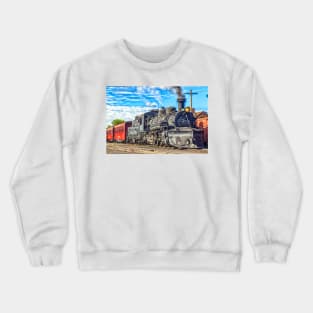 Cumbres and Toltec Narrow Gauge Railroad Chama New Mexico Yard Crewneck Sweatshirt